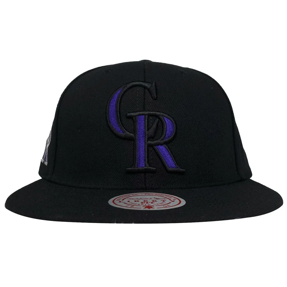 Colorado‎ Rockies Mitchell & Ness MLB Liberty Fit Snapback Hat Cap 3D Logo NWT